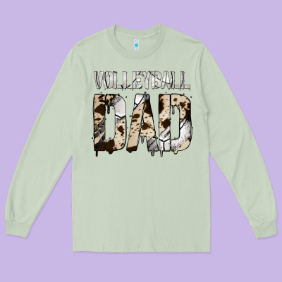 Volleyball Dad Long Sleeve Tee Designed By Bettercallsaul