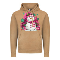 Vintage Camel pink christmas snowman Vintage Hoodie - MaliasSmallBusiness