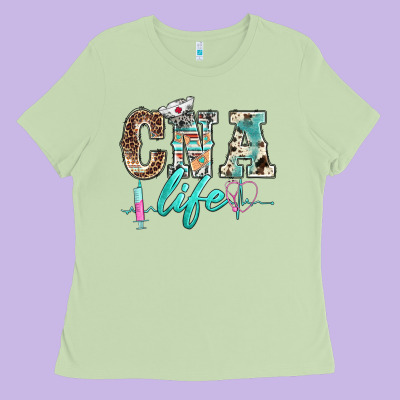 Western Nurse Cna Life Ladies Tee Designed By Barkaloodesign
