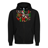 Black santas favorite ho Zipper Hoodie - CowGirlArtShop