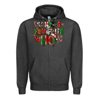 Charcoal Heather santas favorite ho Zipper Hoodie - CowGirlArtShop