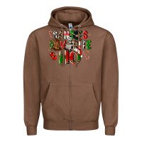 Chestnut santas favorite ho Zipper Hoodie - CowGirlArtShop