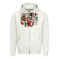 Oatmeal Heather santas favorite ho Zipper Hoodie - CowGirlArtShop