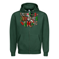 Sports Green santas favorite ho Zipper Hoodie - CowGirlArtShop
