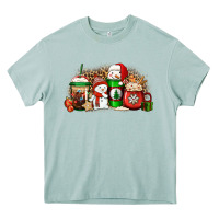Arona Christmas snow coffee cups Heavy Core Tee - Jasminsmagicworld