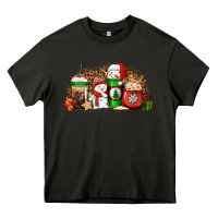 Asphalt Christmas snow coffee cups Heavy Core Tee - Jasminsmagicworld