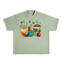 Oil Green School Boy Coffee Cup Bbs Urban Heavy Tee - BundleAndBundleShop