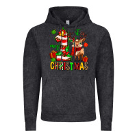 Vintage Black my first christmas reindeer Vintage Hoodie - MaliasSmallBusiness