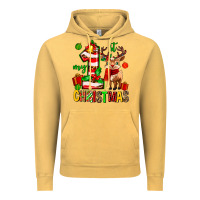 Vintage Mustard my first christmas reindeer Vintage Hoodie - MaliasSmallBusiness