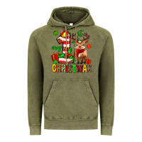Vintage Olive my first christmas reindeer Vintage Hoodie - MaliasSmallBusiness
