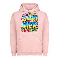 Pigment Salmon summer time Urban Hoodie - CowhideDigitalArt