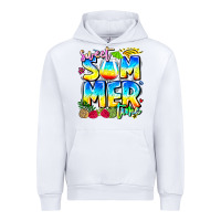White summer time Urban Hoodie - CowhideDigitalArt