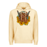 Pina Colada cow sunflower leopard Premium Hoodie - OliviaCreatesArt
