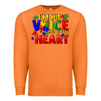 Carrot I'm his voice he is my heart Premium Sweatshirt - FaDigitalArtStudio
