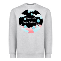 Heather Grey Happy Easter Heavyweight Sweatshirt - Bettercallsaul