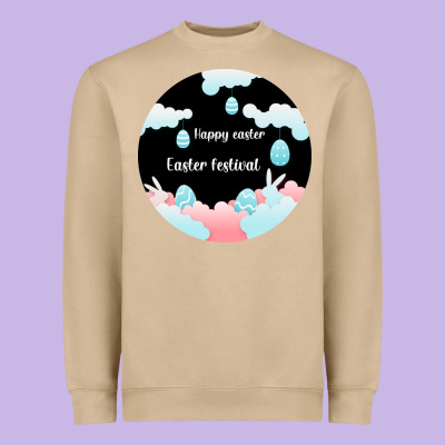 Happy Easter Heavyweight Sweatshirt Designed By Bettercallsaul