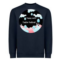 Navy Happy Easter Heavyweight Sweatshirt - Bettercallsaul