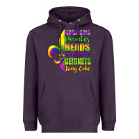 Plum mardi gras parades beads Heavyweight Hoodie - FaDigitalArtStudio