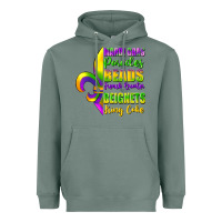 Sage mardi gras parades beads Heavyweight Hoodie - FaDigitalArtStudio