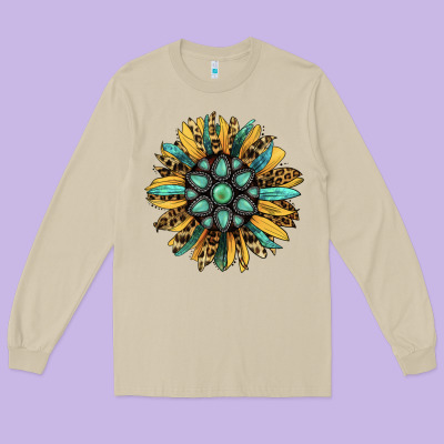 Gemstone Sunflower Long Sleeve Tee Designed By Bettercallsaul