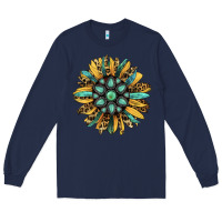 Navy Gemstone Sunflower Long Sleeve Tee - Bettercallsaul
