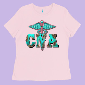 Western Nurse Certified Nurse Assistant Medilcal Symbol Ladies Tee Designed By Barkaloodesign