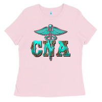 Bubblegum Pink western nurse certified nurse assistant medilcal symbol Ladies Tee - BarkalooDesign