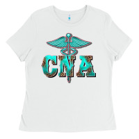 White western nurse certified nurse assistant medilcal symbol Ladies Tee - BarkalooDesign