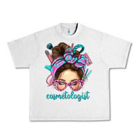 Lunar Rock Messy Bun Cosmetologist Bbs Urban Heavy Tee - BundleAndBundleShop