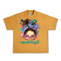 Peanut Butter Messy Bun Cosmetologist Bbs Urban Heavy Tee - BundleAndBundleShop