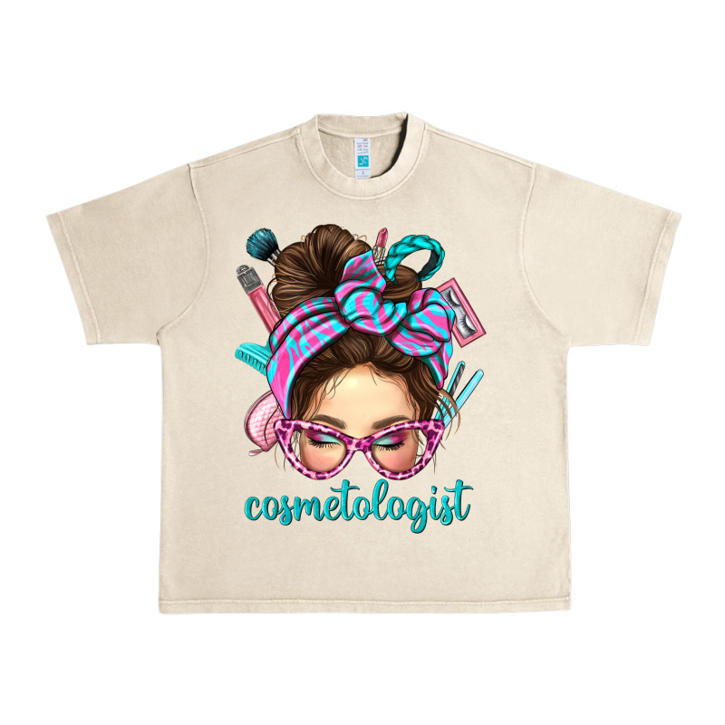 Messy Bun Cosmetologist Bbs Urban Heavy Tee by BundleAndBundleShop | Teevron