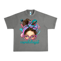 Tornado Messy Bun Cosmetologist Bbs Urban Heavy Tee - BundleAndBundleShop