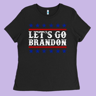 Let's Go Brandon Ladies Tee Designed By Jasminsmagicworld