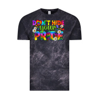Cloud Black LGBTQ+ Don't Hide Your Pride Vintage Tee - BundleAndBundleShop