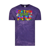 Cloud Purple LGBTQ+ Don't Hide Your Pride Vintage Tee - BundleAndBundleShop