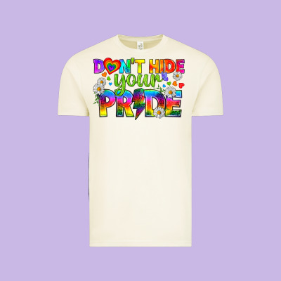 Lgbtq+ Don't Hide Your Pride Vintage Tee Designed By Bundleandbundleshop