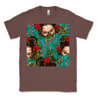 Chestnut Messy Bun Mom And Cross With Leopard Patterns Classic Tee - BundleAndBundleShop