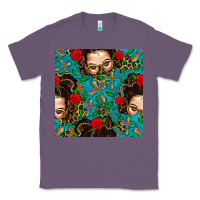 Lavender Messy Bun Mom And Cross With Leopard Patterns Classic Tee - BundleAndBundleShop