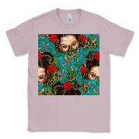 Lilac Messy Bun Mom And Cross With Leopard Patterns Classic Tee - BundleAndBundleShop