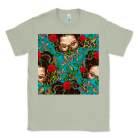 Matcha Messy Bun Mom And Cross With Leopard Patterns Classic Tee - BundleAndBundleShop