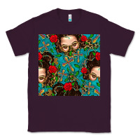 Plum Messy Bun Mom And Cross With Leopard Patterns Classic Tee - BundleAndBundleShop