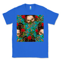 True Royal Messy Bun Mom And Cross With Leopard Patterns Classic Tee - BundleAndBundleShop