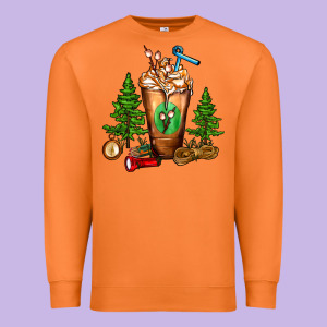 Camping Cold Drink Frappe Premium Sweatshirt Designed By Fadigitalartstudio