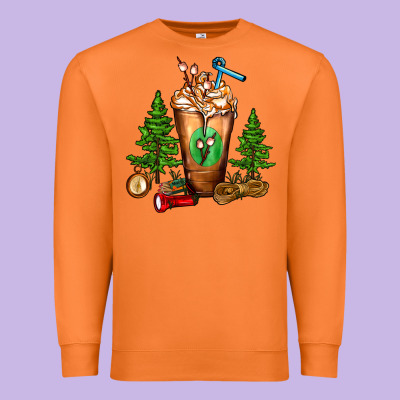 Camping Cold Drink Frappe Premium Sweatshirt Designed By Fadigitalartstudio