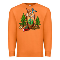 Carrot camping cold drink frappe Premium Sweatshirt - FaDigitalArtStudio