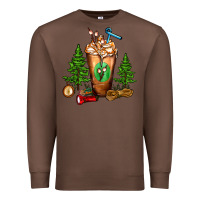 Chestnut camping cold drink frappe Premium Sweatshirt - FaDigitalArtStudio
