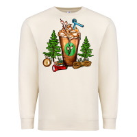 Sandshell camping cold drink frappe Premium Sweatshirt - FaDigitalArtStudio