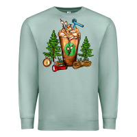 Seafoam camping cold drink frappe Premium Sweatshirt - FaDigitalArtStudio