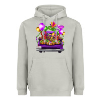 Moon Dust mardi gras farm truck back view Heavyweight Hoodie - FaDigitalArtStudio