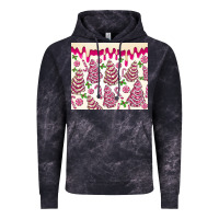 Cloud Black pink christmas tree cakes Vintage Hoodie - MaliasSmallBusiness